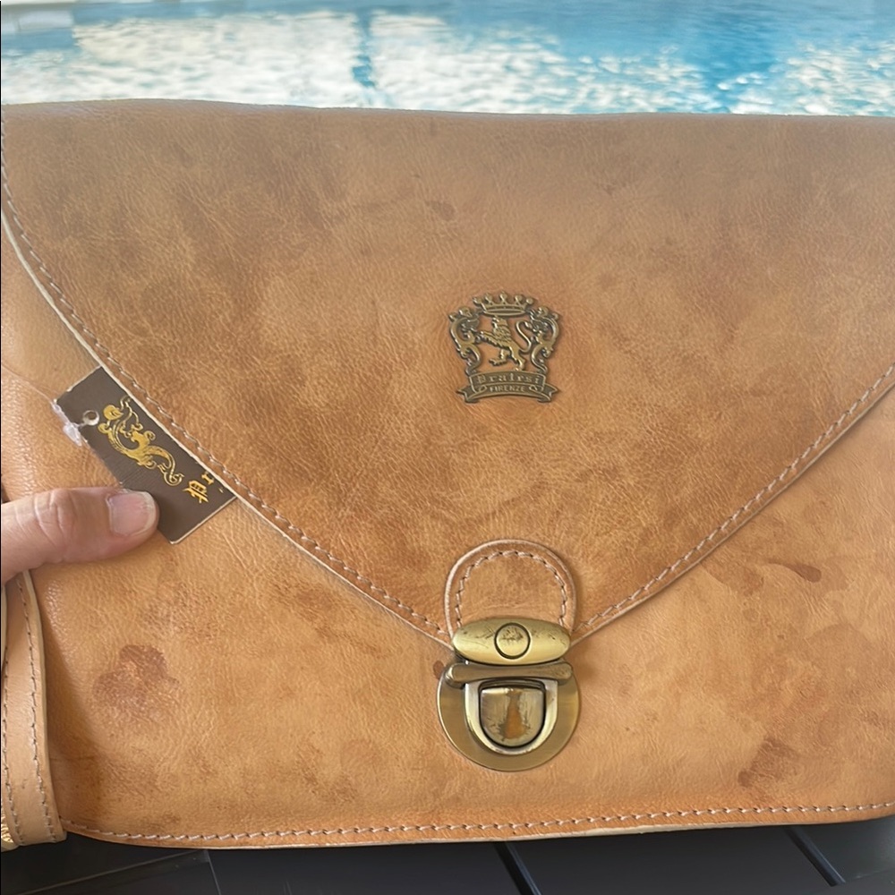 Tan Leather Shoulder Bag